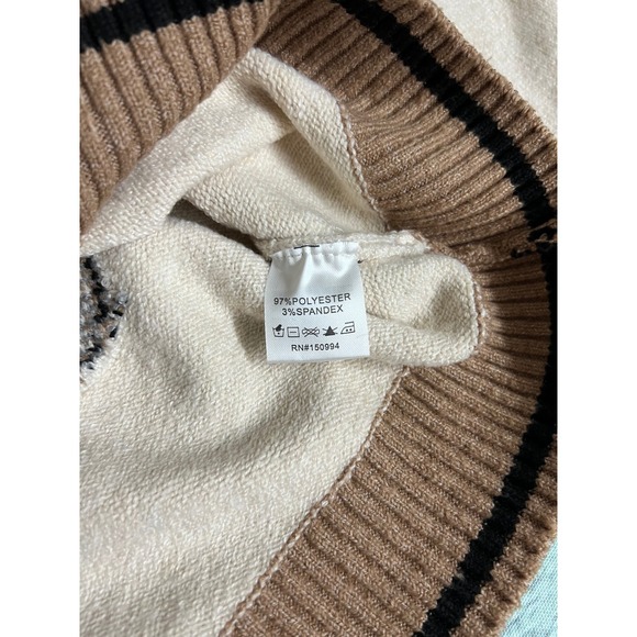 ❄️Nikka K Oatmeal Horse Graphic Cardigan Sweater JSW6363 Womens Large NEW - Picture 10 of 14